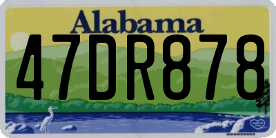 AL license plate 47DR878
