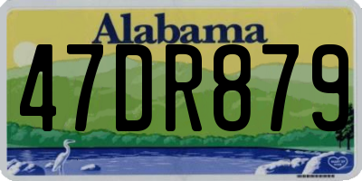 AL license plate 47DR879