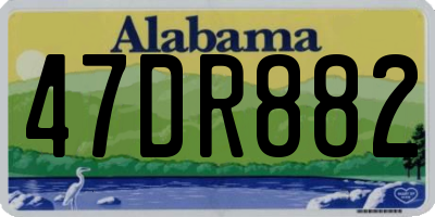 AL license plate 47DR882
