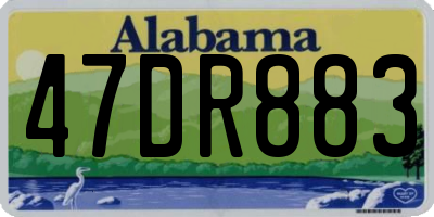 AL license plate 47DR883