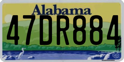 AL license plate 47DR884