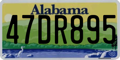AL license plate 47DR895