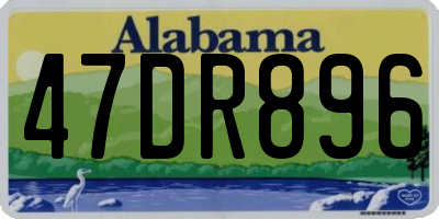 AL license plate 47DR896