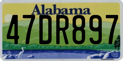 AL license plate 47DR897