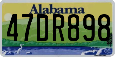 AL license plate 47DR898