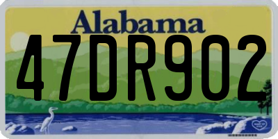 AL license plate 47DR902