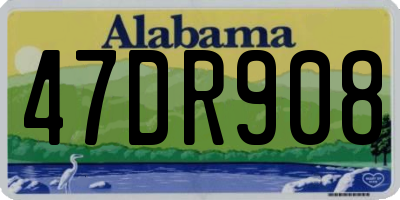 AL license plate 47DR908