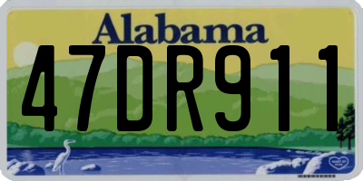 AL license plate 47DR911