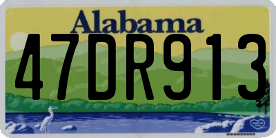 AL license plate 47DR913