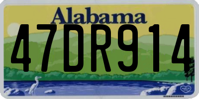 AL license plate 47DR914