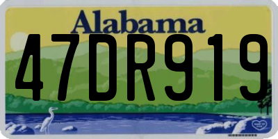 AL license plate 47DR919