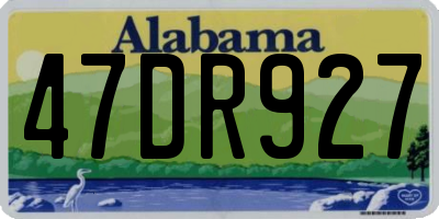 AL license plate 47DR927