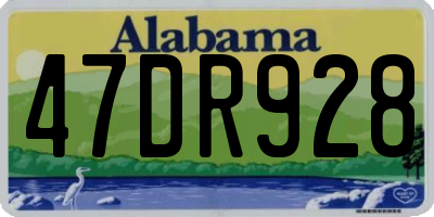 AL license plate 47DR928