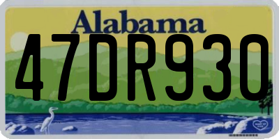 AL license plate 47DR930