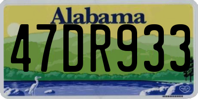 AL license plate 47DR933