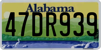 AL license plate 47DR939