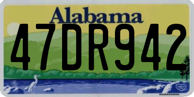 AL license plate 47DR942