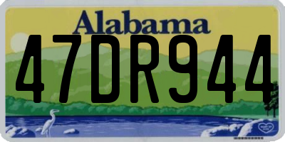 AL license plate 47DR944