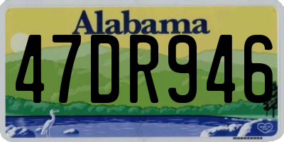 AL license plate 47DR946