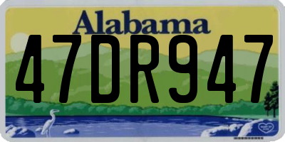 AL license plate 47DR947