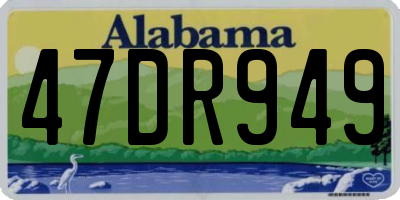 AL license plate 47DR949