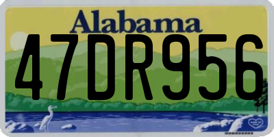AL license plate 47DR956