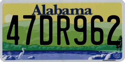 AL license plate 47DR962