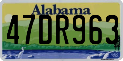 AL license plate 47DR963