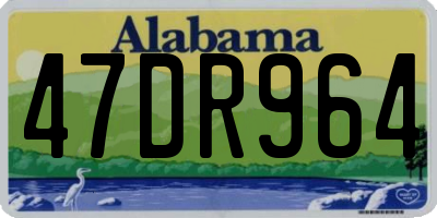 AL license plate 47DR964
