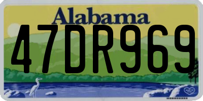 AL license plate 47DR969