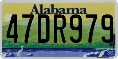 AL license plate 47DR979