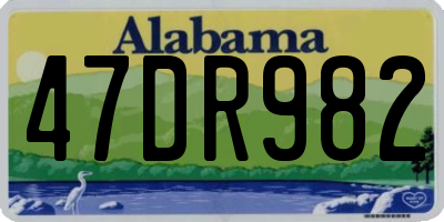 AL license plate 47DR982