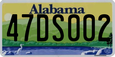 AL license plate 47DS002