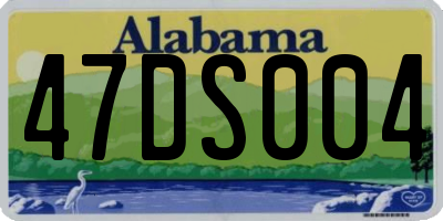 AL license plate 47DS004