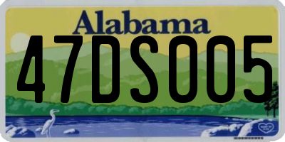AL license plate 47DS005