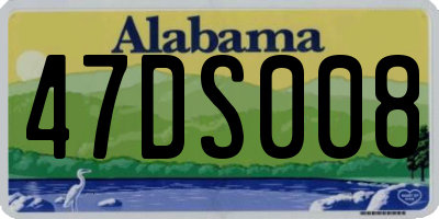 AL license plate 47DS008