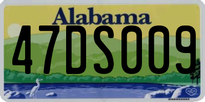AL license plate 47DS009