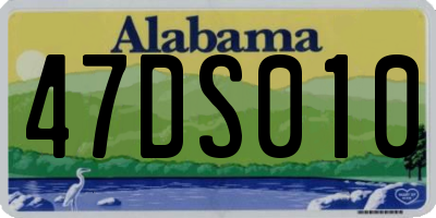 AL license plate 47DS010