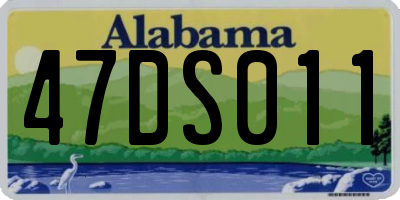 AL license plate 47DS011