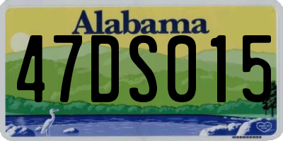 AL license plate 47DS015