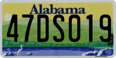 AL license plate 47DS019