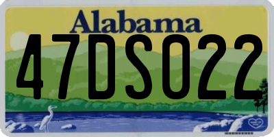 AL license plate 47DS022