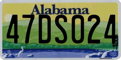 AL license plate 47DS024