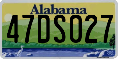 AL license plate 47DS027