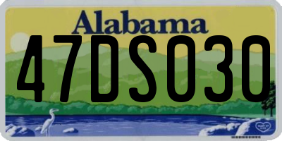 AL license plate 47DS030