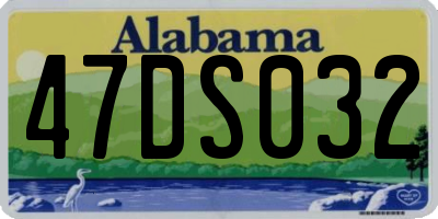 AL license plate 47DS032
