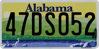 AL license plate 47DS052