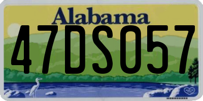 AL license plate 47DS057
