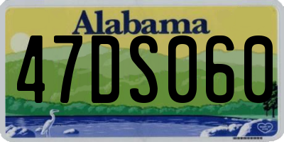 AL license plate 47DS060
