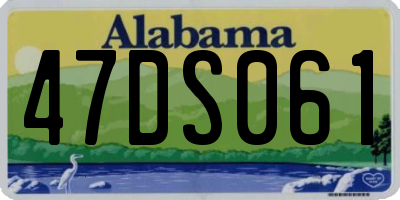 AL license plate 47DS061